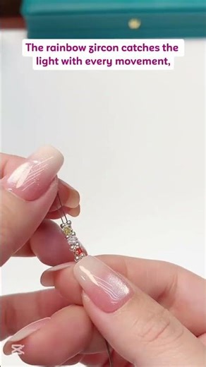 Cute Beaded Bracelet Making, square rainbow zircon bracelet tutorial, handmade Rhinestone bracelet