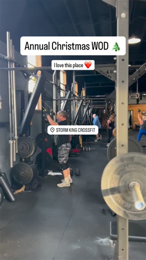 Tradition. 12 days of Christmas WOD 🧑‍🎄 This may be my favorite version yet … 1 - plank drag 4X 2 - 100m run 3 - push-up 4 - weighted lunges 5 - burpee 6 - DB hang clean and jerk 7 - cal ski 8 - single arm thruster 9 - cal row 10 - sit-up 11 - air squat 12 - 200m farmer carry Great workout and Merry Holidays! | Paisley Hope