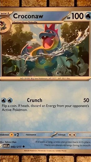 Croconaw (042/217 - Uncommon Normal) - Mega Evolution: Ascended Heroes - Pokemon TCG