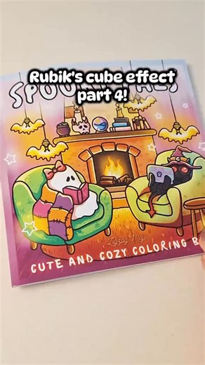 @relaxing_coloring_book1 on Instagram: "Rubik’s cube effect coloring #coloring #bookwormclub00 #coloringbook #dripara #cocowyo"