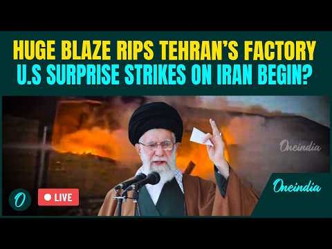 Iran LIVE: U.S ATTACKS Tehran Overnight? Massive Inferno Erupts At Tehran Industrial Site | US LIVE