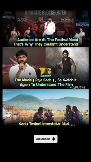 Maruthi teesindi Interstellar mari,malli choodalanta.#prabhas#rajasaab#nidhiagarwal #malavikamohanan