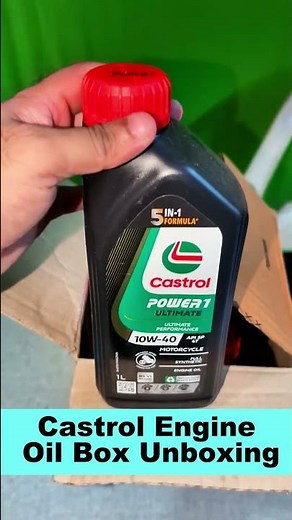Box of Castrol Fully Synthetic Oil 10W40 Price. #engine #automobile#castrolpower1