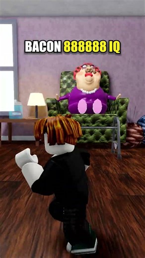 🧠IQ 88888 escape CRAZY grandma Obby #roblox #shorts