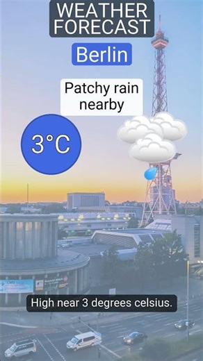 Berlin weather: Patchy rain nearby on 31 December 2025