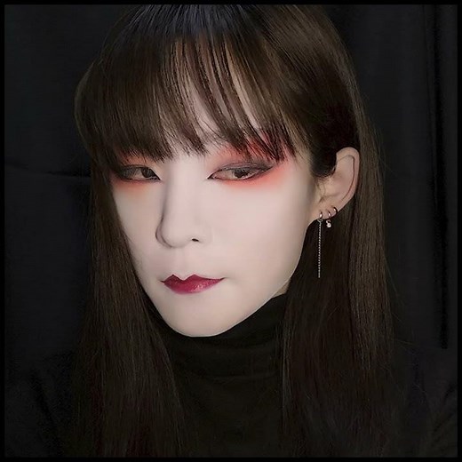 【特濃メイク14短編】和風白塗りメイク 撮影用 SNS映え コスプレ