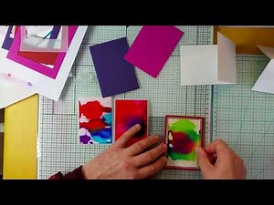 Using Alcohol Inks & Photopaper for Card Making // DIY // Speed Up
