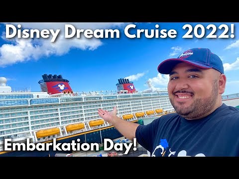 Disney Cruise Line 2022 Embarkation Day! Disney Dream Cruise Vlog 1! Disney Cruise Vlog 2022