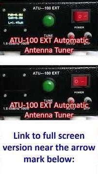 ATU-100 EXT Automatic Antenna Tuner