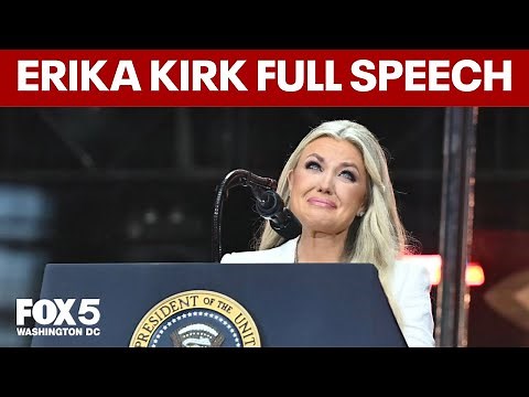 FULL REMARKS: Erika Kirk at Charlie Kirk funeral