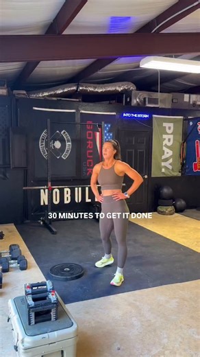 desirae | fitness+wellness+lifestyle on Instagram: "30 MINUTES TO GET IT DONE😮‍💨 4 MINUTE AMRAP ( As many reps as possible) - 10 Heel Elevated Goblet Squat - 10 Burpee to Plate REST 2 MINUTES 4 MINUTE AMRAP - 10 DB Thrusters - 10 Box Jumps REST 2 MINUTES *REPEAT BOTH AMRAPS TO COMPLETE WORKOUT🔥 *Finished up with a zone 2 run🏃🏻‍♀️🏃🏻‍♀️🏃🏻‍♀️🏃🏻‍♀️ SHORT & SPICY…make sure to save & follow for more COMMENT “TRAIN” if you’re ready to lock in before the new years📈 and I will send you a dire