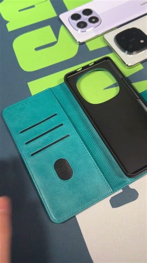 Étui portefeuille turquoise pour Xiaomi Redmi Note 15 5G#smartphone #phonecase #xiaomi