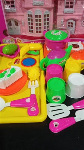 Satisfying with Unboxing & Bluee Miniature Barbie Set Video | ASMR Kitty's Kitchen Pink Set