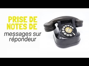 Note-taking exercise: Answering machine messages