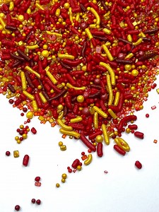 Sprinkle Mix Red Gold Tasks Sprinkle Mix - Etsy