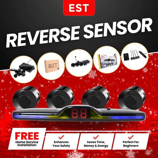 Park like a pro with the EST Reverse Parking Sensor! 📢 It detects obstacles behind your vehicle and alerts you before you get too close. Enjoy safer, smoother, and more confident parking every time. No more guessing, just precision! ☑️ 6 Alarm Mode Stages ☑️ 0-2.5 Meters Detecting Distance ☑️ 12V Rate Voltage ☑️ 9-16V Operation Voltage Range ☑️ 20-200mA Rated Current ☑️ 40KHz Ultrasonic Frequency ☑️ Suitable To All Car Models ☑️ Available In Color Black 𝗬𝗼𝘂𝗿 #𝟭 𝗗𝗮𝘀𝗵𝗖𝗮𝗺 𝗕𝗿𝗮𝗻𝗱 𝗶