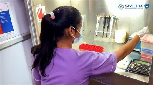 Saveetha Medical College & Hospital ( Official ) on Instagram: "Step inside the advanced Molecular Lab at Saveetha Medical College & Hospital, where cutting-edge technology meets expert precision to deliver accurate diagnostics and support life-saving treatments. 🔬🧬 Excellence in every test, care in every result"