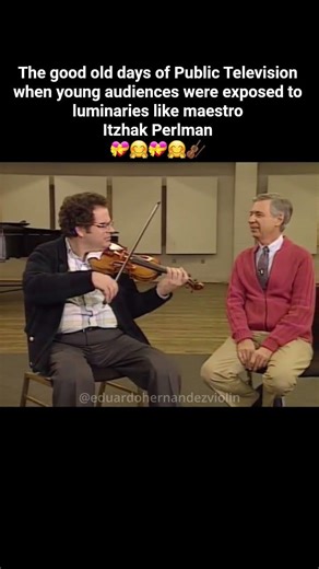 The good old days of PBS when young audiences were exposed to luminaries like Itzhak Perlman!🎻💝🤗
