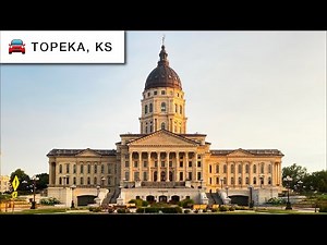 4K Driving Tour: Topeka, Kansas (& Capitol)