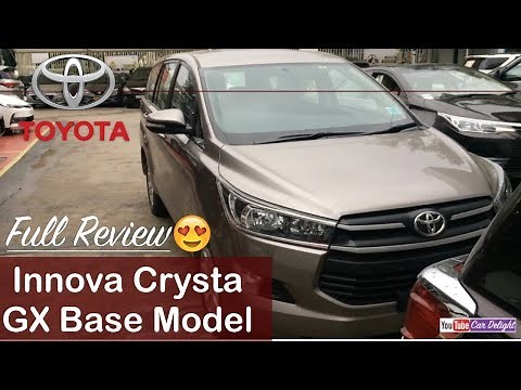 Toyota Innova Crysta GX Base Model Interior,Exterior and Features Review