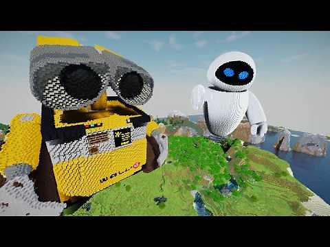 Minecraft Wall-E & Eve Build