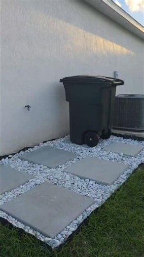 🏡 Home Projects | Finally adding concrete slab to our garbage area! 🙌🏾#momlife #diyprojects #fyp
