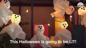 These twinkling ghost lights are the easiest Halloween decoration