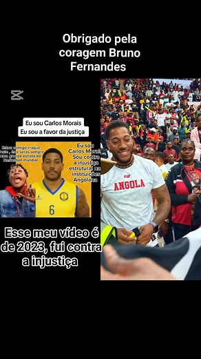 *Povo ingrato.* Só depois do Bruno Fernando ter rendido homenagem ao Carlos Morais é que começaram todos a ficar do lado dele. Mas onde estavam quando ele estava a ser injustiçado? Calaram-se. O meu vídeo voltou a viralizar nas redes sociais. Postei em *maio de 2023*, protestando contra o envolvimento do governo no desporto e a perseguição ao *melhor jogador africano de todos os tempos*. Falei quando poucos tiveram coragem. E continuo firme na mesma posição. #Angola #AfroBasket #carlosmorais | A