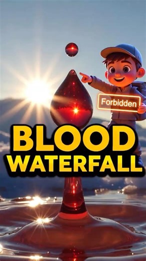 THE GLACIER THAT ACTUALLY "BLEEDS"! 😱❄️ #shorts #didyouknow