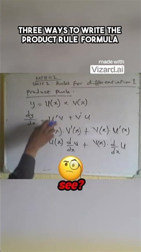 Three Ways to Write the Product Rule Formula