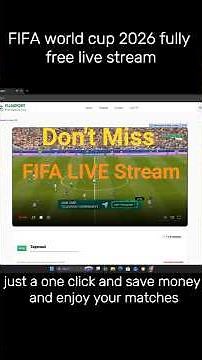FIFA FREE How To Watch World Cup FREE on Mobile, PC & TV #FIFA #WORLDCUP #shorts#FREEWATCH