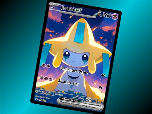 Jirachi | Custom Made Card | Fan Art Card - Etsy