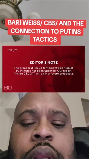 Anthony Milian on Instagram: "A 60 Minutes segment on CECOT—the El Salvador prison where migrants are being sent—was pulled before airing, raising serious questions about editorial power and political pressure inside American media. When a major network sidelines reporting that could generate negative sentiment about a sitting administration, it creates a dangerous pipeline between political power and narrative control. History shows this pattern clearly: Vladimir Putin didn’t take over all Russ