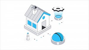 Home Repair Isometric Animation. MP4 File