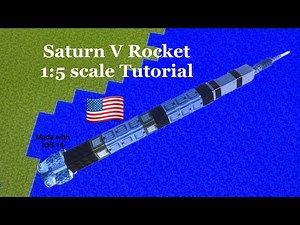 Minecraft Saturn V 1:5 scale Tutorial | NASA Apollo Rocket