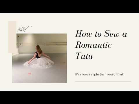 I made a romantic tutu! || Pattern and sewing tutorial
