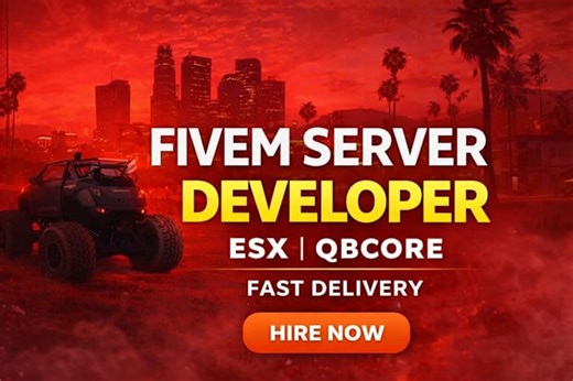 Desenvolvedor fivem, criar servidor fivem personalizado, construtor completo de servidores fivem