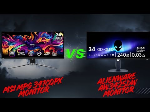 MSI MPG 341CQPX VS Alienware AW3425DW Monitor - Ultimate 34-Inch Gaming Battle!