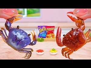 Cheetos vs Takis Challenge 💘 Best Miniature Hot Cheetos vs Takis Burger Recipe 😍 Tina Mini Cooking