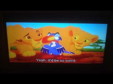 The Lion King (1994) Simba & Nala Talking With Zazu