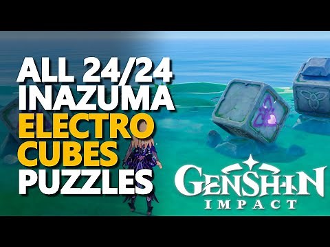 All Inazuma Electro Rotating Cubes Puzzles Genshin Impact