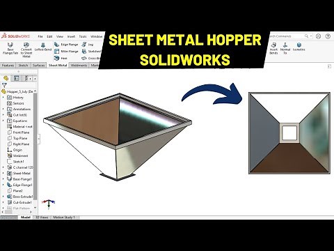 Sheet Metal Hopper in SOLIDWORKS | Robo CAD