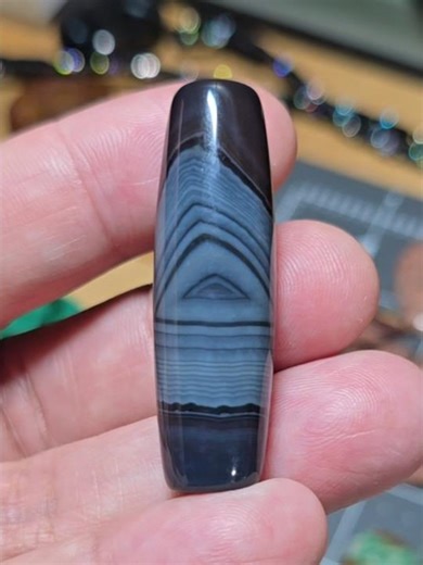 Banded Agate Statement Bead