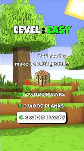 Minecraft Brain Test! | Minecraft Quizzes #Shorts