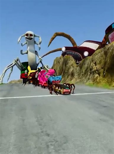 42K views · 450 reactions | Cars vs Monster Car 2025 #13 #BeamNG.drive | Hyunsoo | Facebook