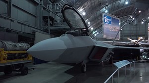 F-22 Raptor Plane Pan Shot In Wpafb Museum 4k Stock Footage SBV-301838461 - Storyblocks