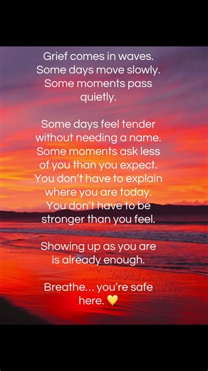 Grief comes in waves. Some days move slowly. Some moments pass quietly. #CalmCove #Fyp #Grief #Calm