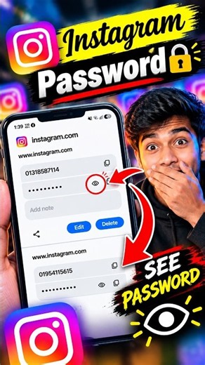 See Your Instagram Password 😱🔥 | Saved Password Trick #shorts #SeeinstaPassword