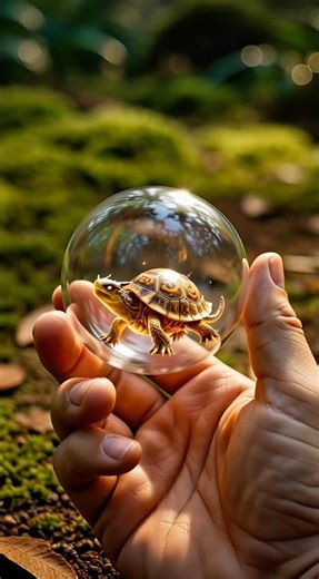 Tiny Dragon Turtle Emerges From Capsule! 🐢🐉 Ultra-Realistic Transformation