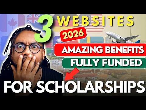 3 Best Websites for Fully Funded Scholarships in 2026! (Move Abroad FREE)